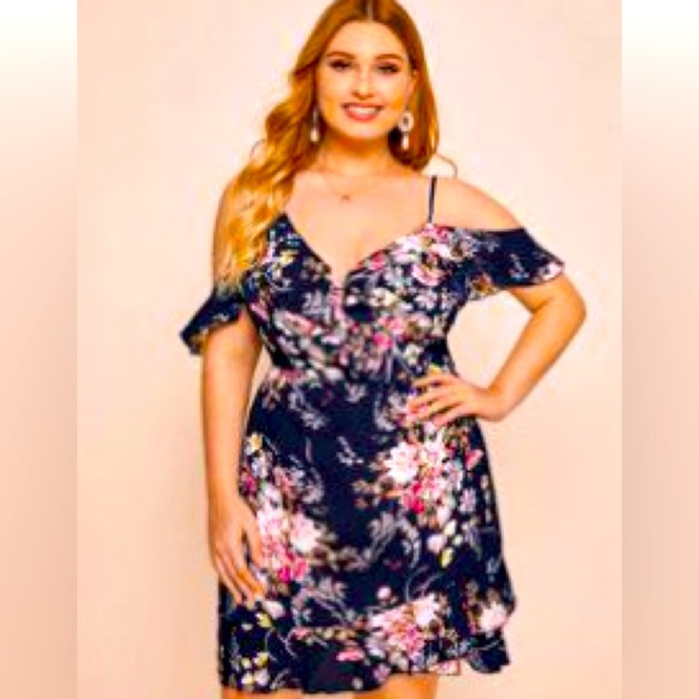 1x floral dress